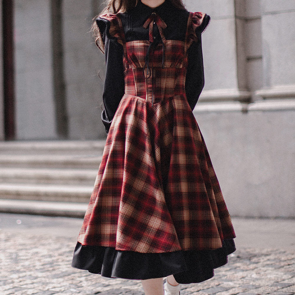 Retro Plaid Dress SE23615