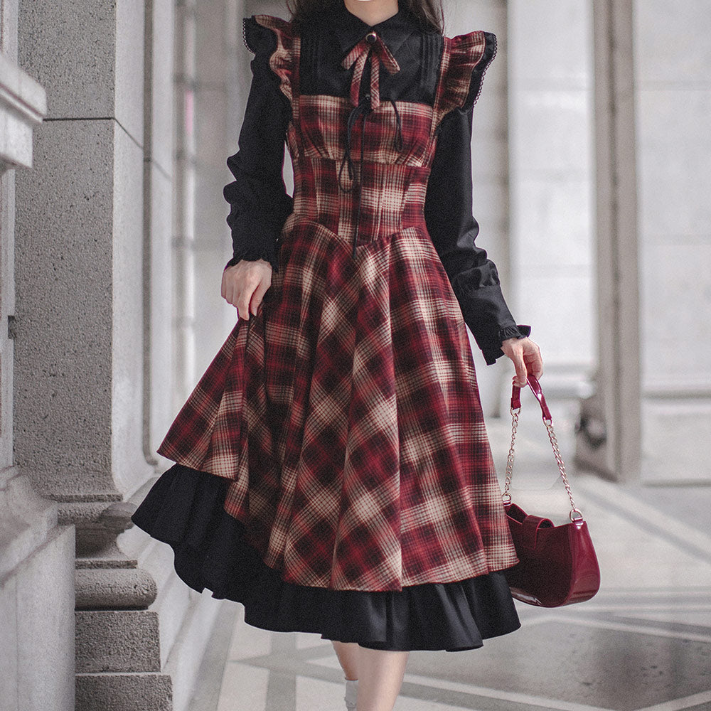 Retro Plaid Dress SE23615