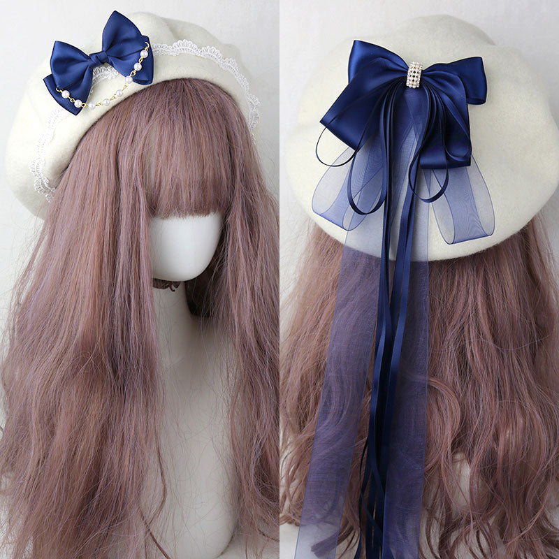 Ribbon Bow Beret SE23013