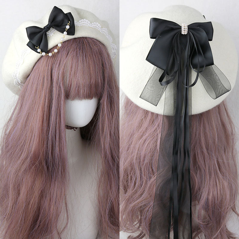 Ribbon Bow Beret SE23013