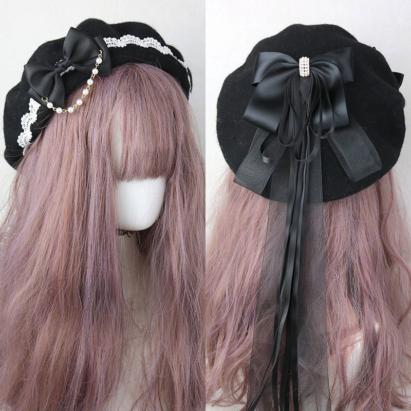 Ribbon Bow Beret SE23013