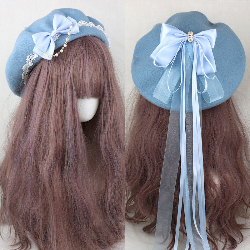 Ribbon Bow Beret SE23013