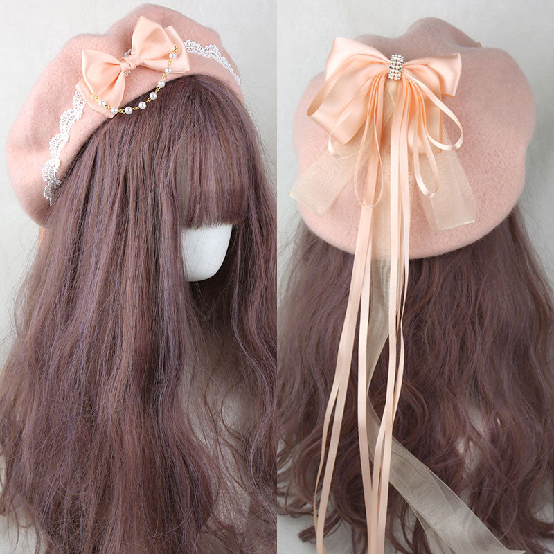 Ribbon Bow Beret SE23013