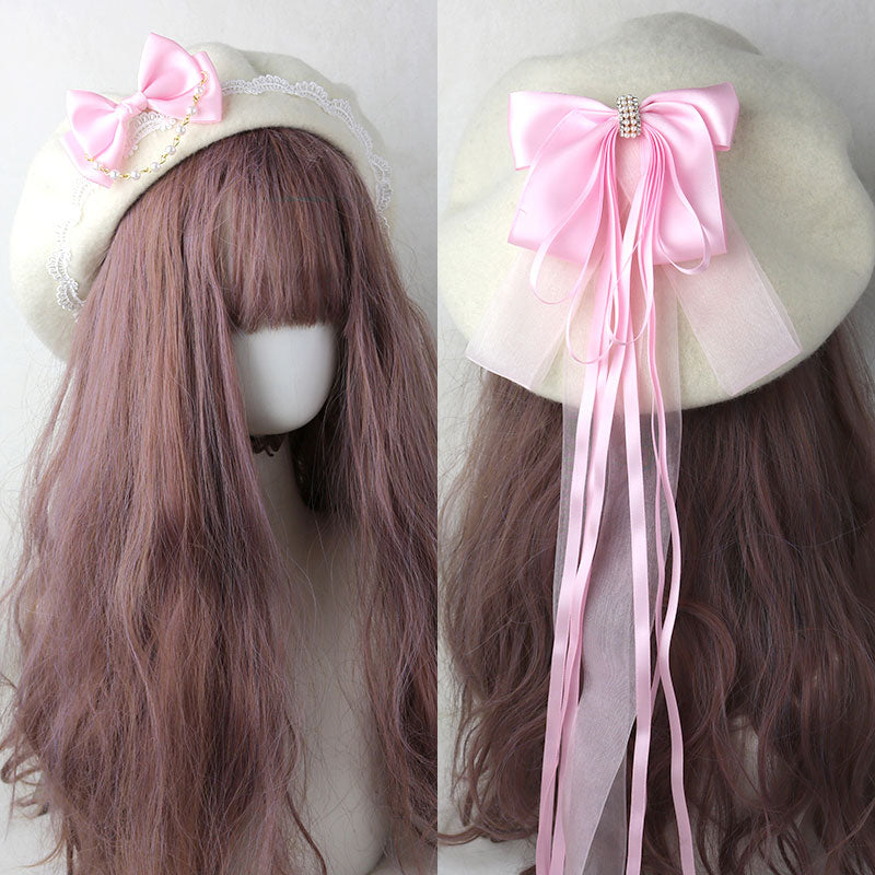 Ribbon Bow Beret SE23013