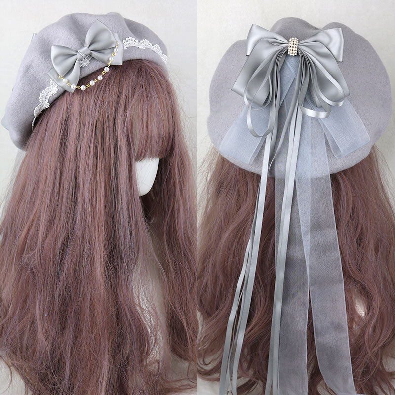 Ribbon Bow Beret SE23013