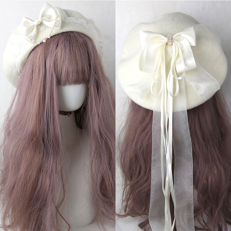 Ribbon Bow Beret SE23013