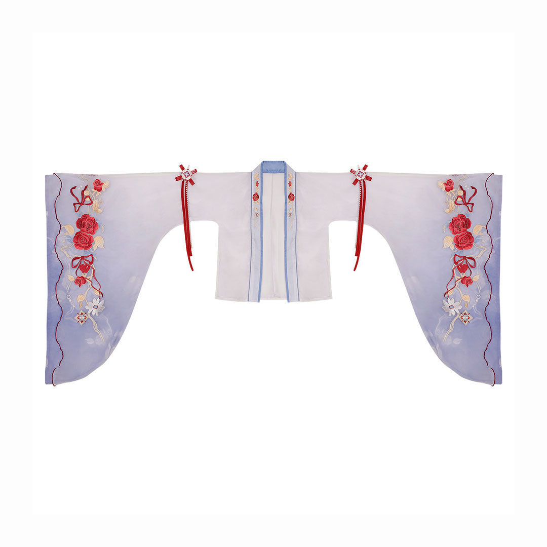 Ribbon Floral Embroidery Dress Set SE22761