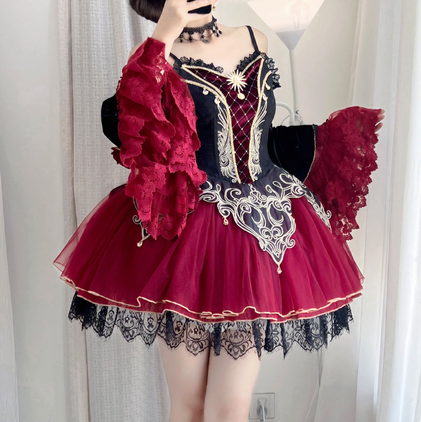 Rose Lace Dress Set SE23379