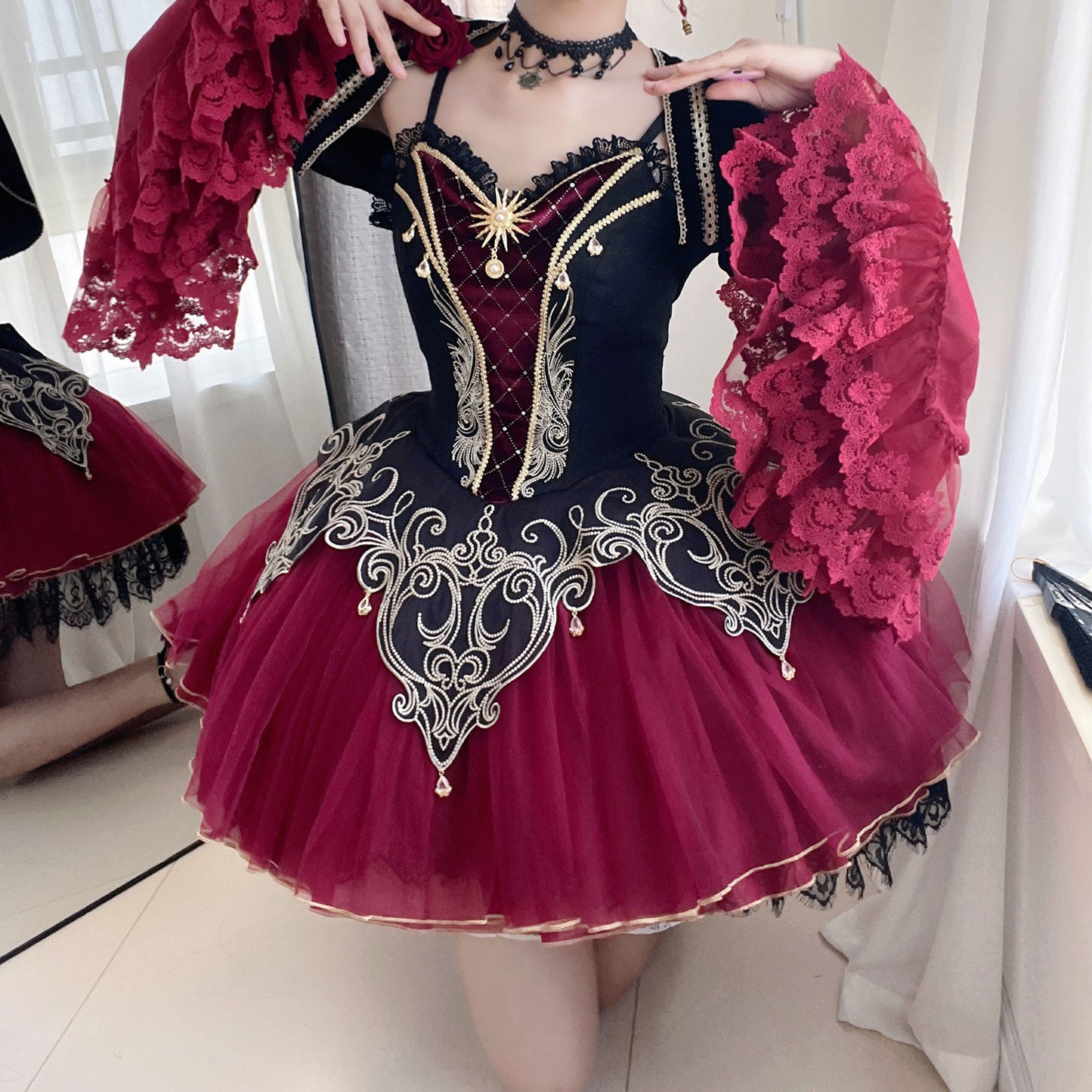 Rose Lace Dress Set SE23379