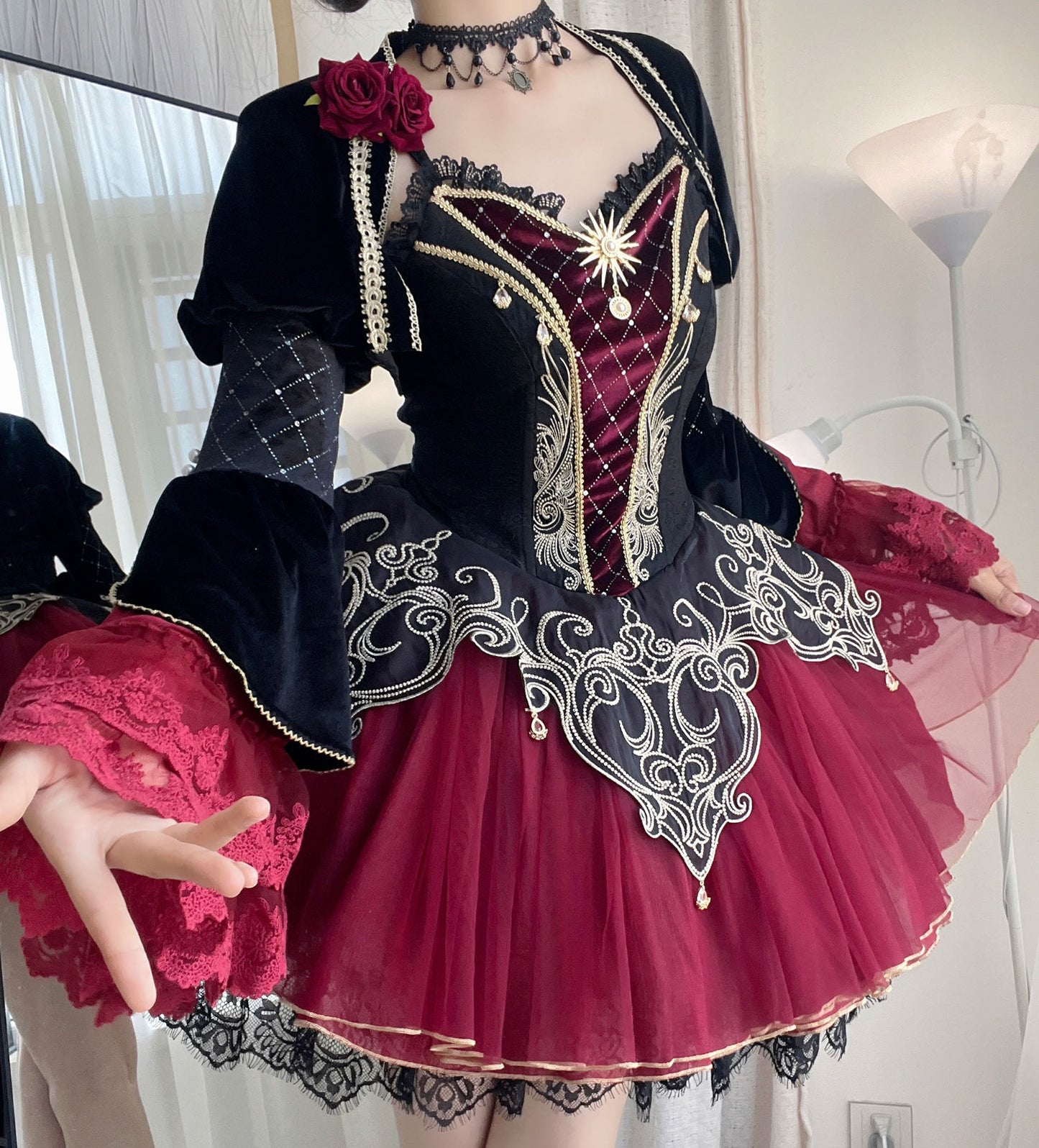 Rose Lace Dress Set SE23379