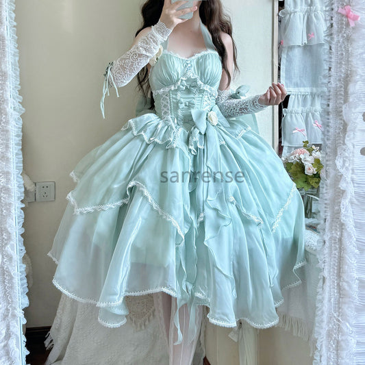 Rose Flower Suspender Dress SE23308