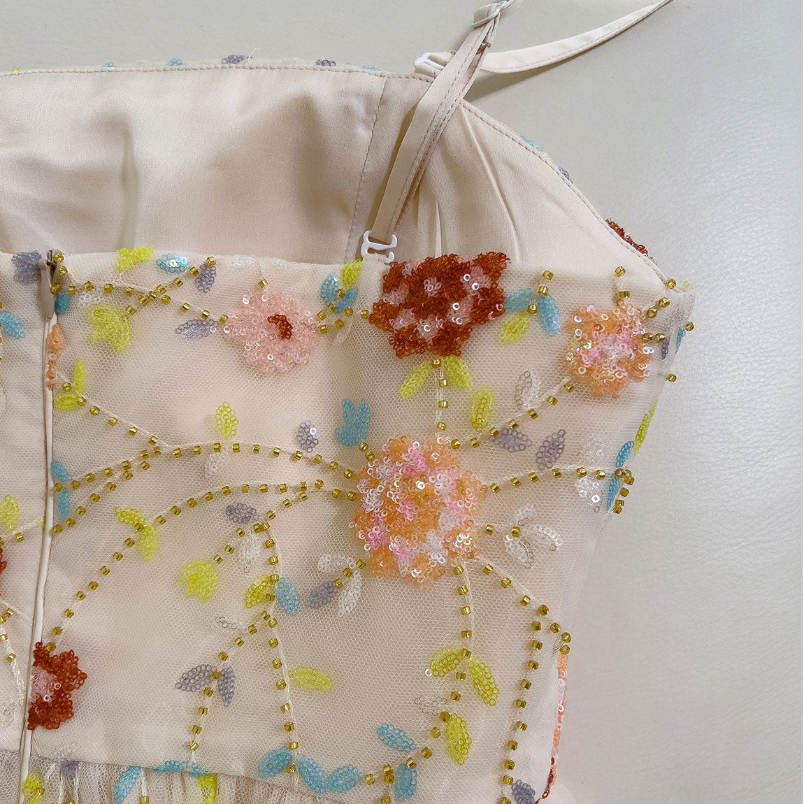 Sequin Floral Dress Mesh Wedding Party Prom Evening Dresses SE22897