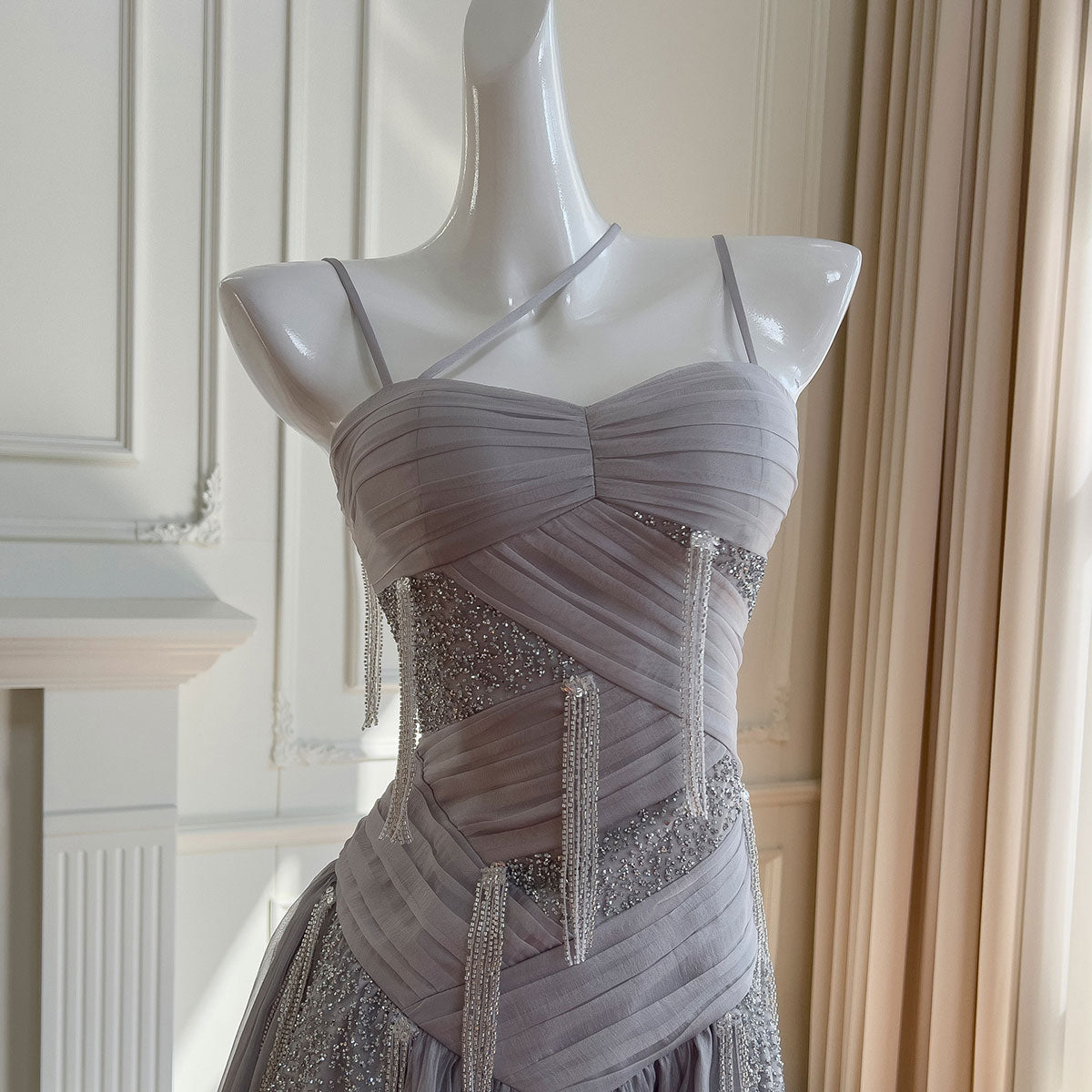 Sequined Strapless Dress SE23484