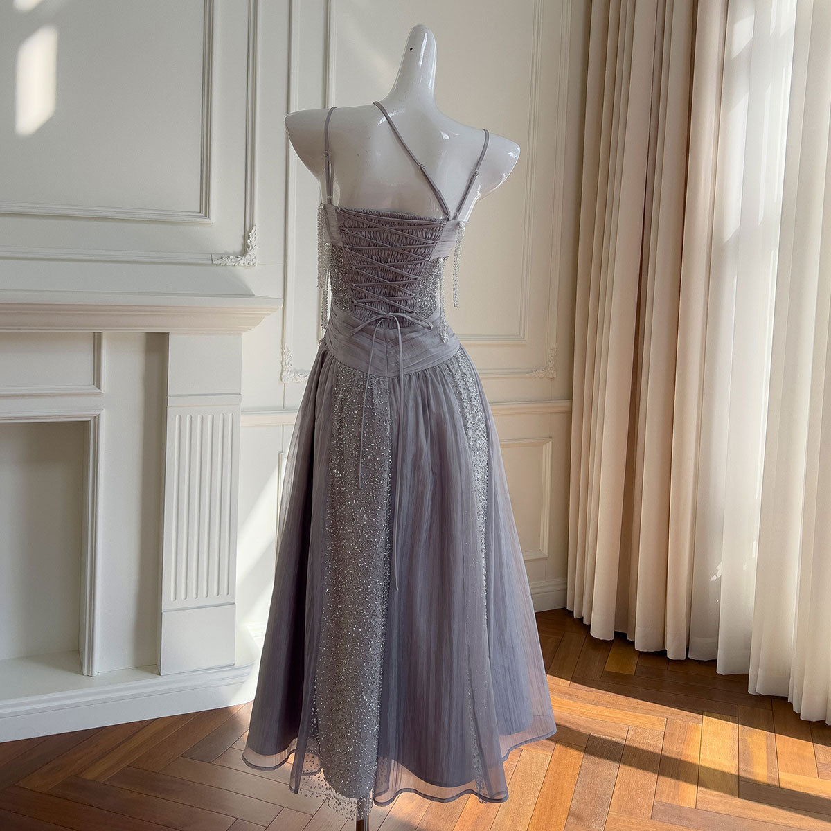 Sequined Strapless Dress SE23484