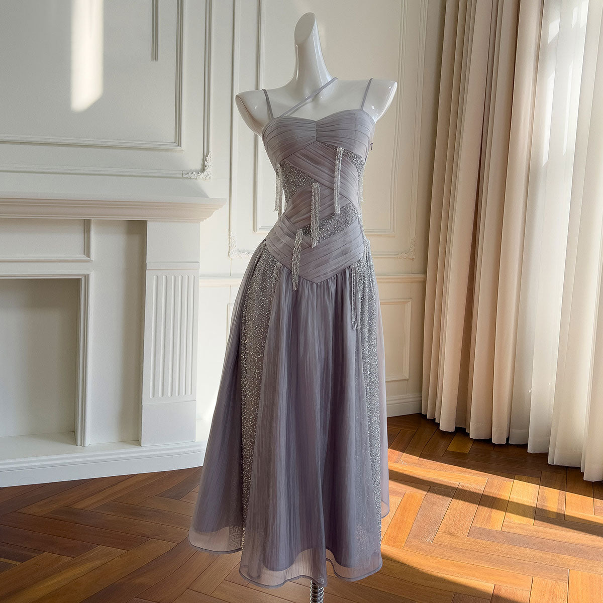 Sequined Strapless Dress SE23484