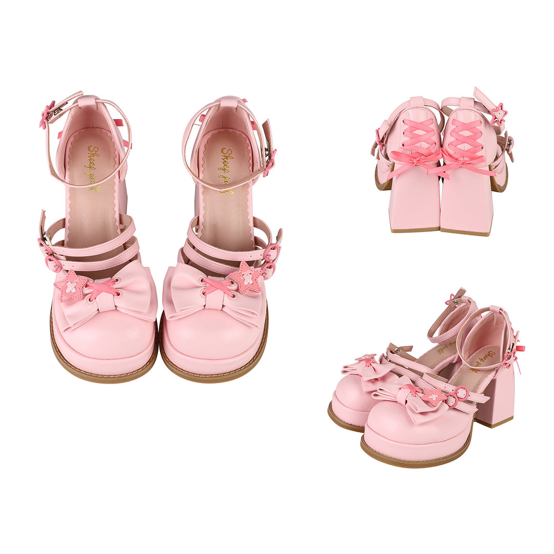 Star Bow Heels Shoes SE23277
