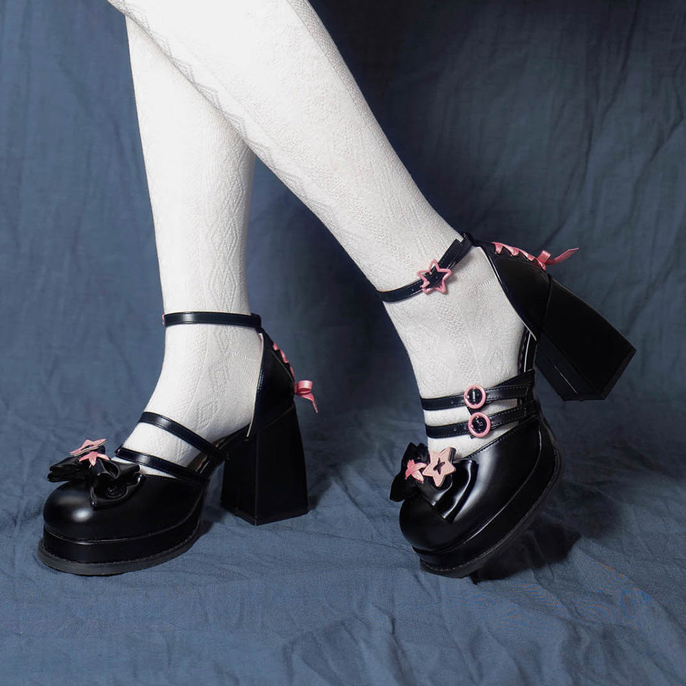 Star Bow Heels Shoes SE23277