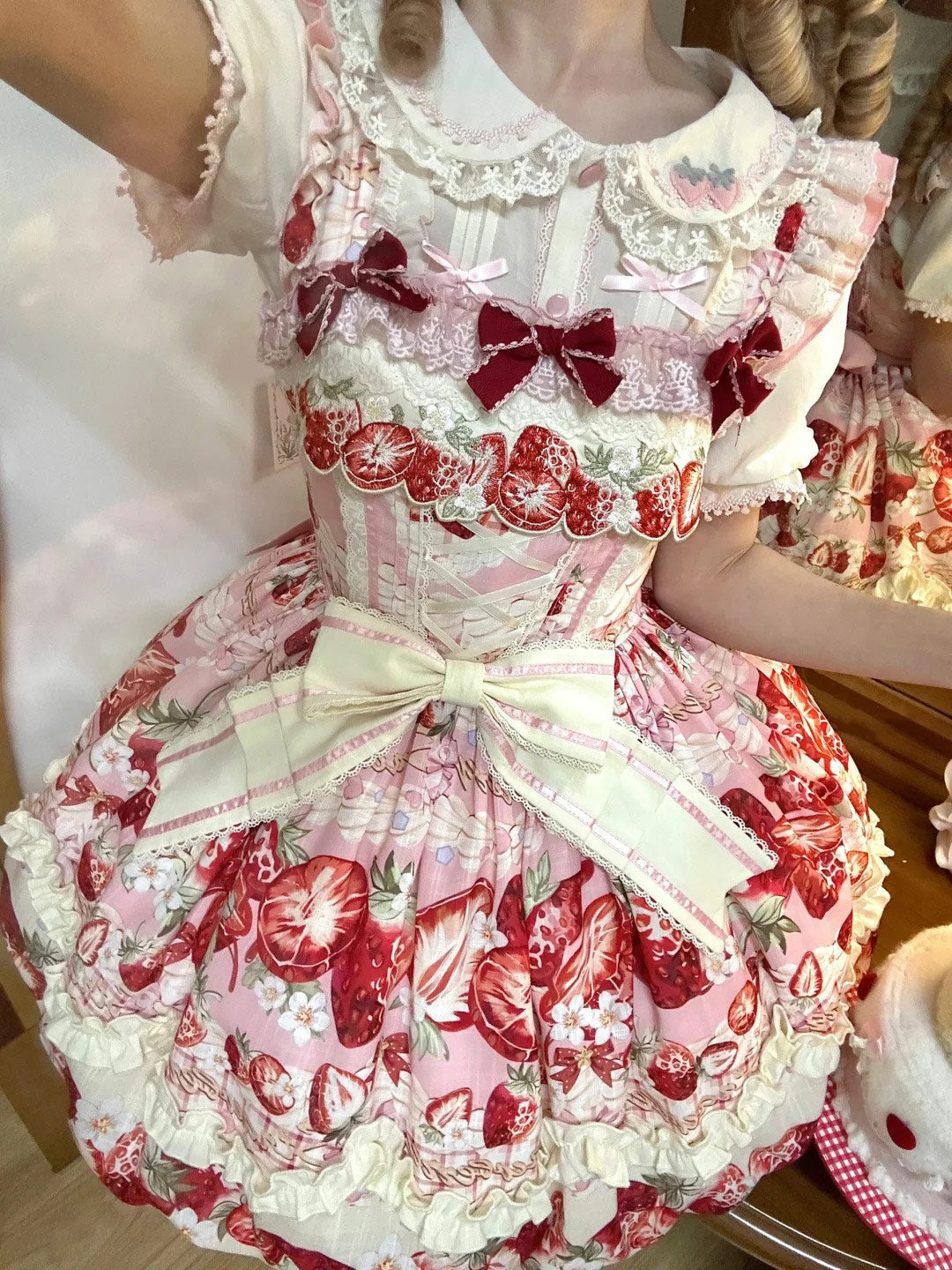 Strawberry Suspender Dress SE23573