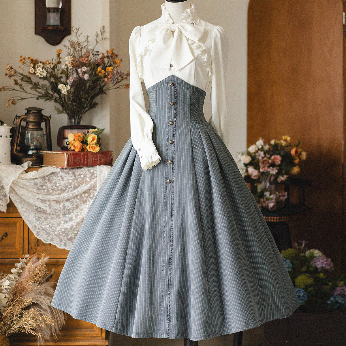 Striped High Waist Skirt SE23608