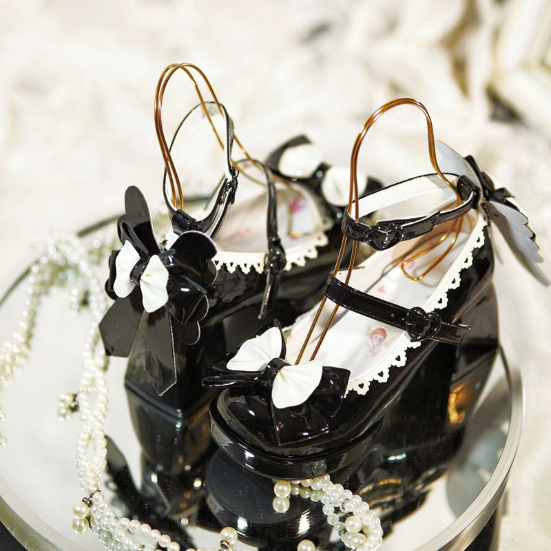 Sweet Butterfly Bow Heels Shoes SE23376