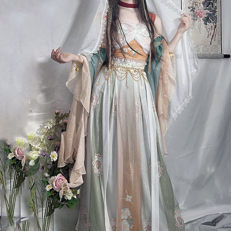 Sweet Flower Hanfu Dress SE22698