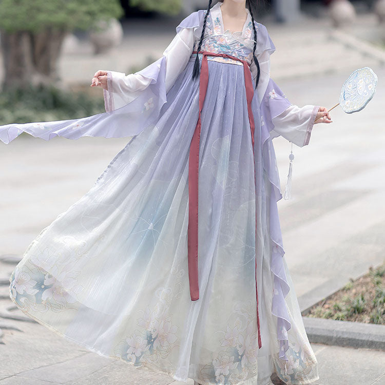Sweet Flower Hanfu Dress Set SE22692