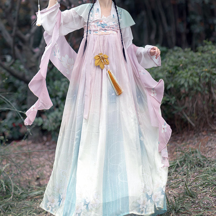 Sweet Flower Hanfu Dress Set SE22692