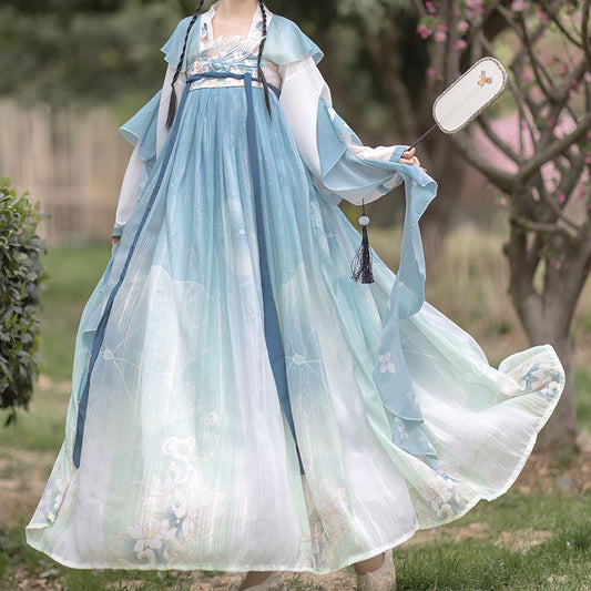 Sweet Flower Hanfu Dress Set SE22692