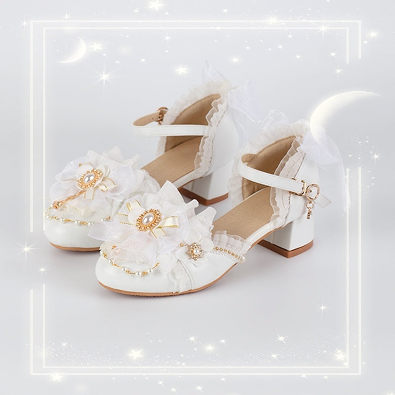 Sweet Flower Princess Lace Shoes SE23357