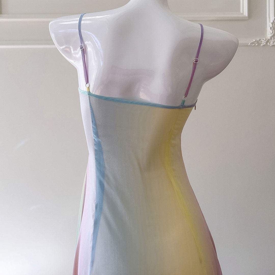 Sweet Rainbow Mesh Dress SE22860