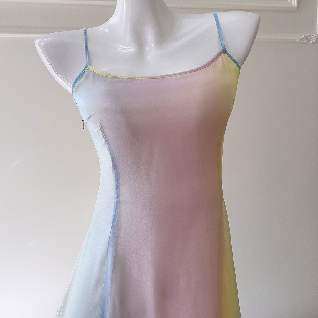 Sweet Rainbow Mesh Dress SE22860