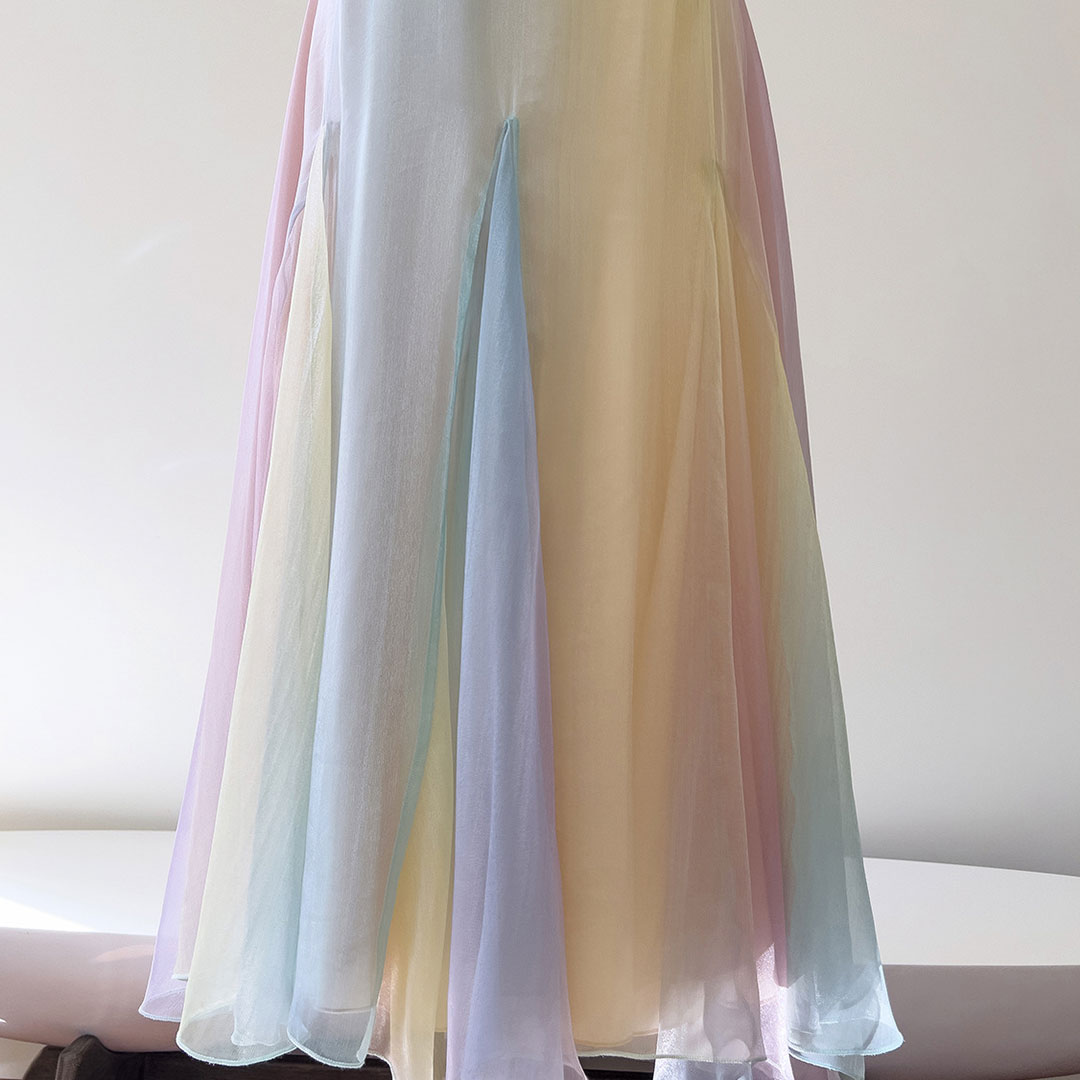 Sweet Rainbow Mesh Dress SE22860