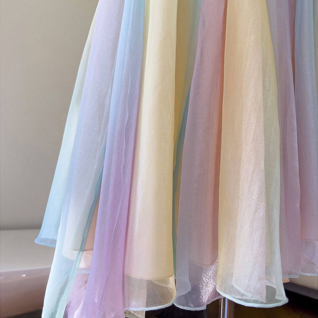 Sweet Rainbow Mesh Dress SE22860