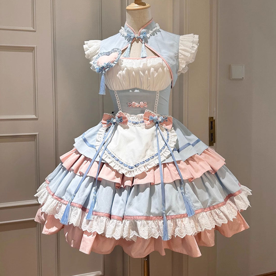 Tassel Bow Maid Dress SE23251