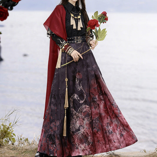 Tassel Flower Loong Skirt Set SE23543