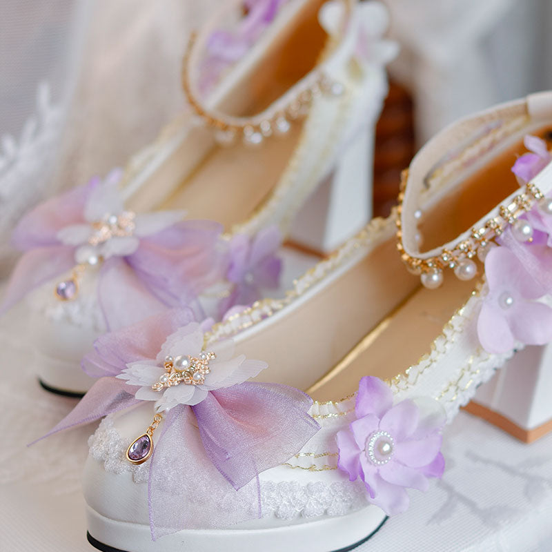 Violet Bow Heels SE23425