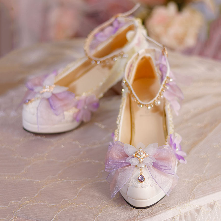 Violet Bow Heels SE23425
