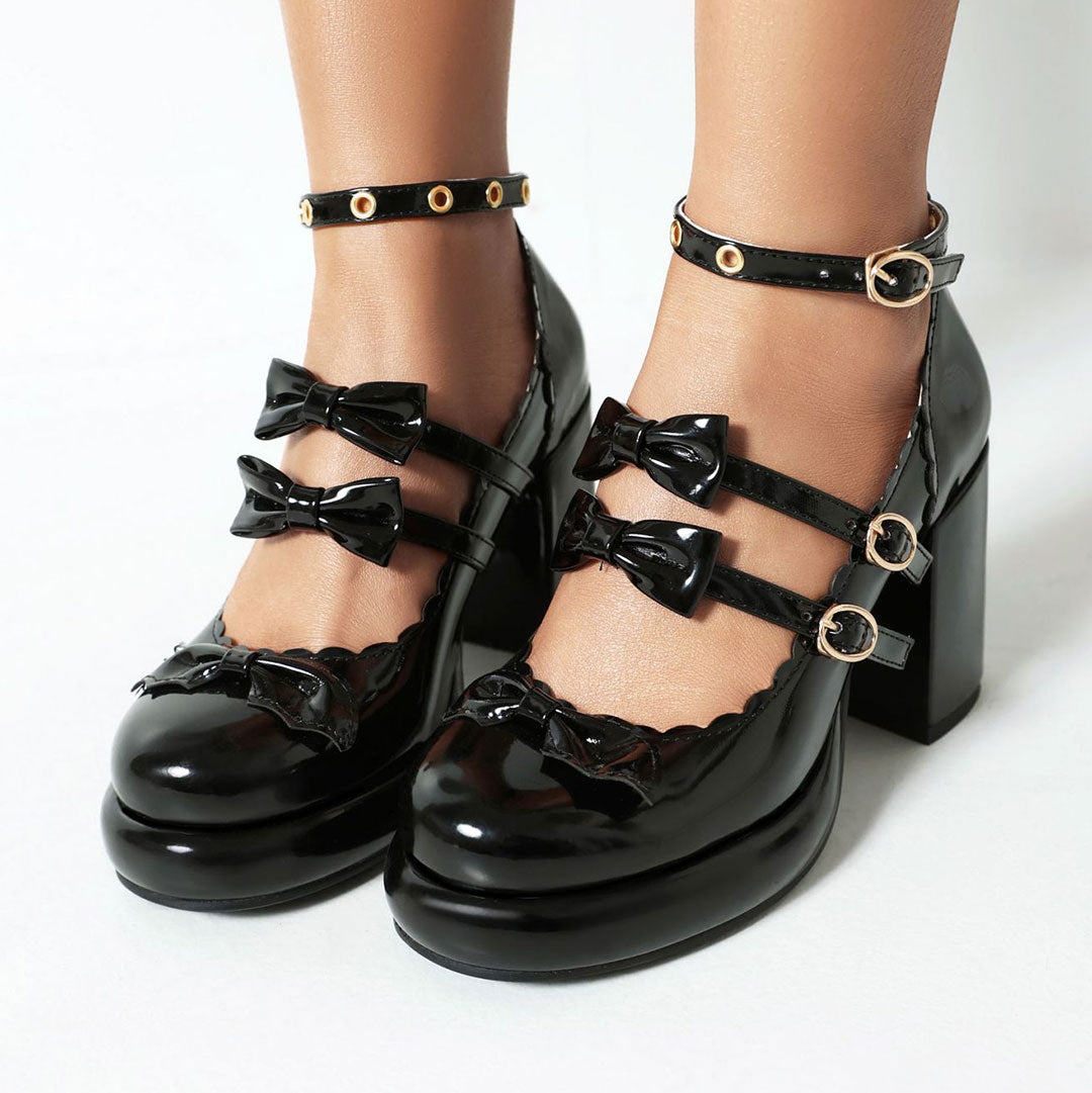 Wings Bow Heels Shoes SE23191