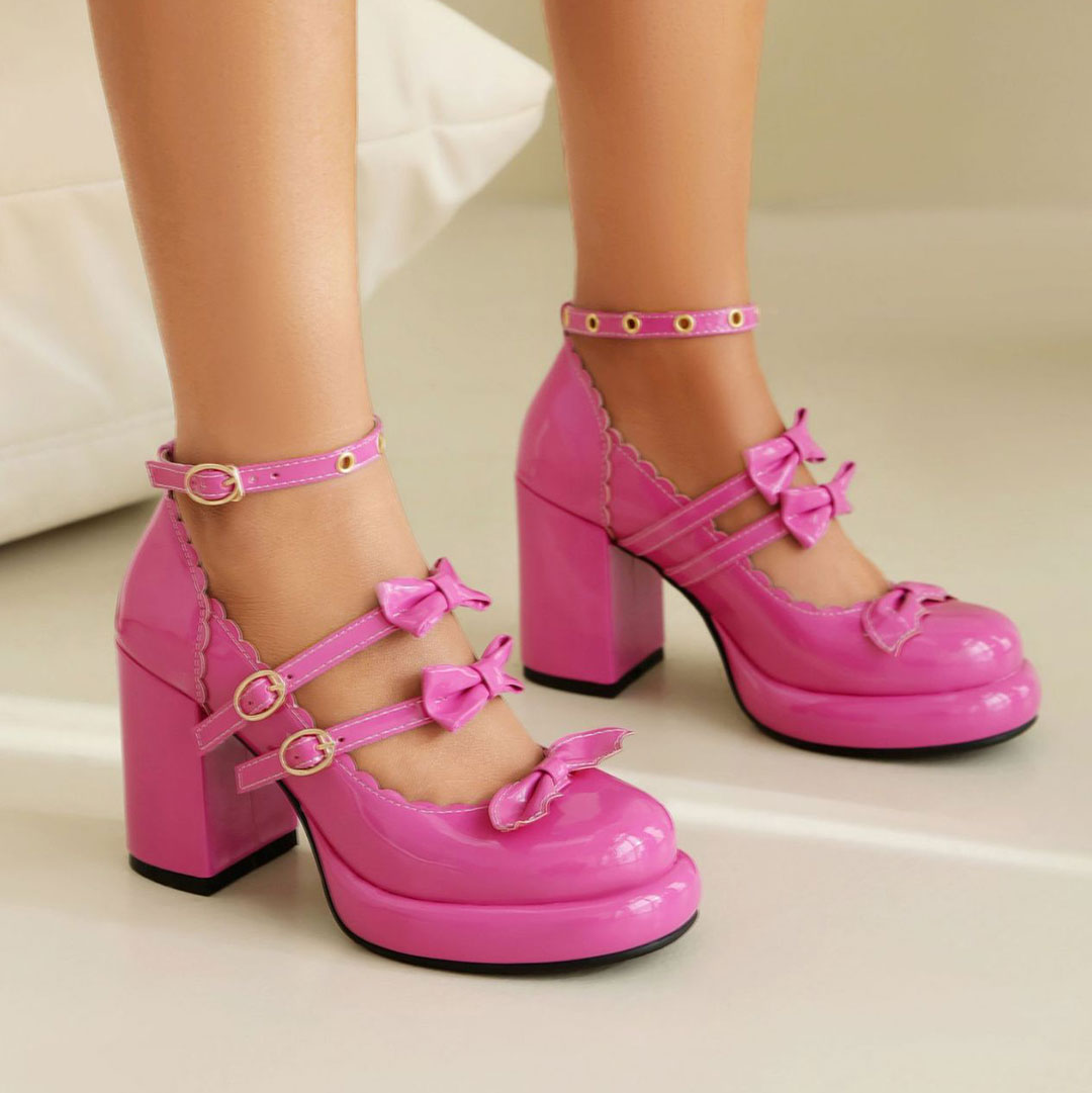 Wings Bow Heels Shoes SE23191