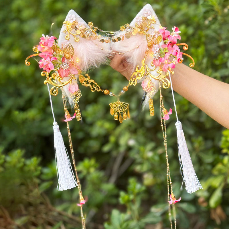 Tassel Flower Cat Ear Hair Accessory SE23331