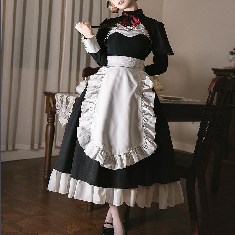 Black Bow Uniform Dress SE23117