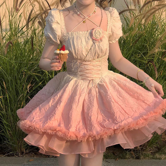 Gradient Pastel Floral Dress SE22784