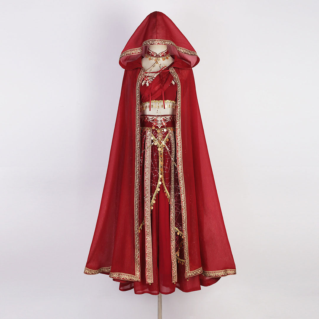Red Cape Hanfu Skirt Set SE23136