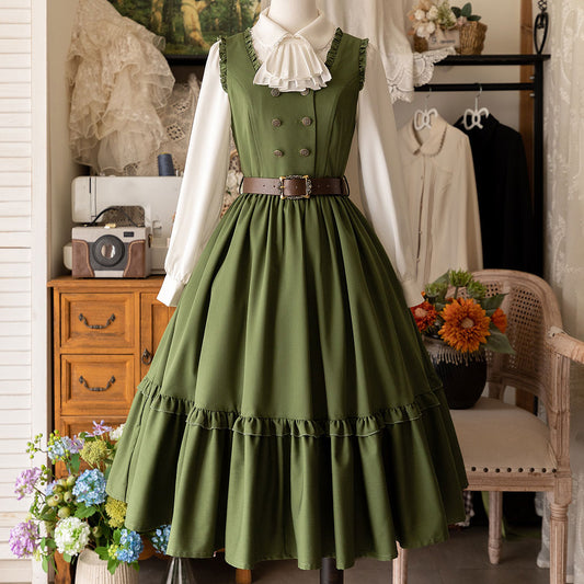 Elegant Dress With Bow Blouse SE23230