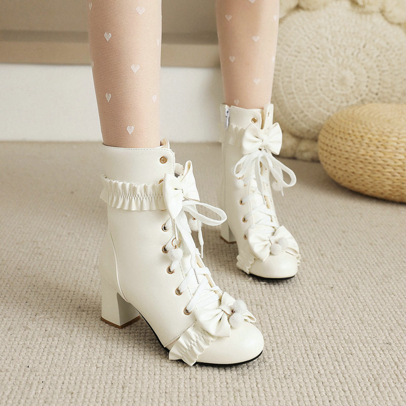 Bow Heel Boots SE23036