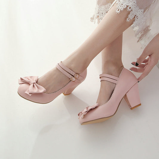 Lolita Bow Heel Shoes SE23025
