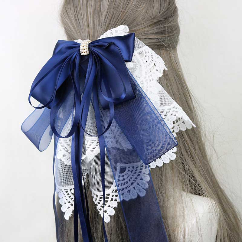 Lace Flower Bow Hair Pin SE23051