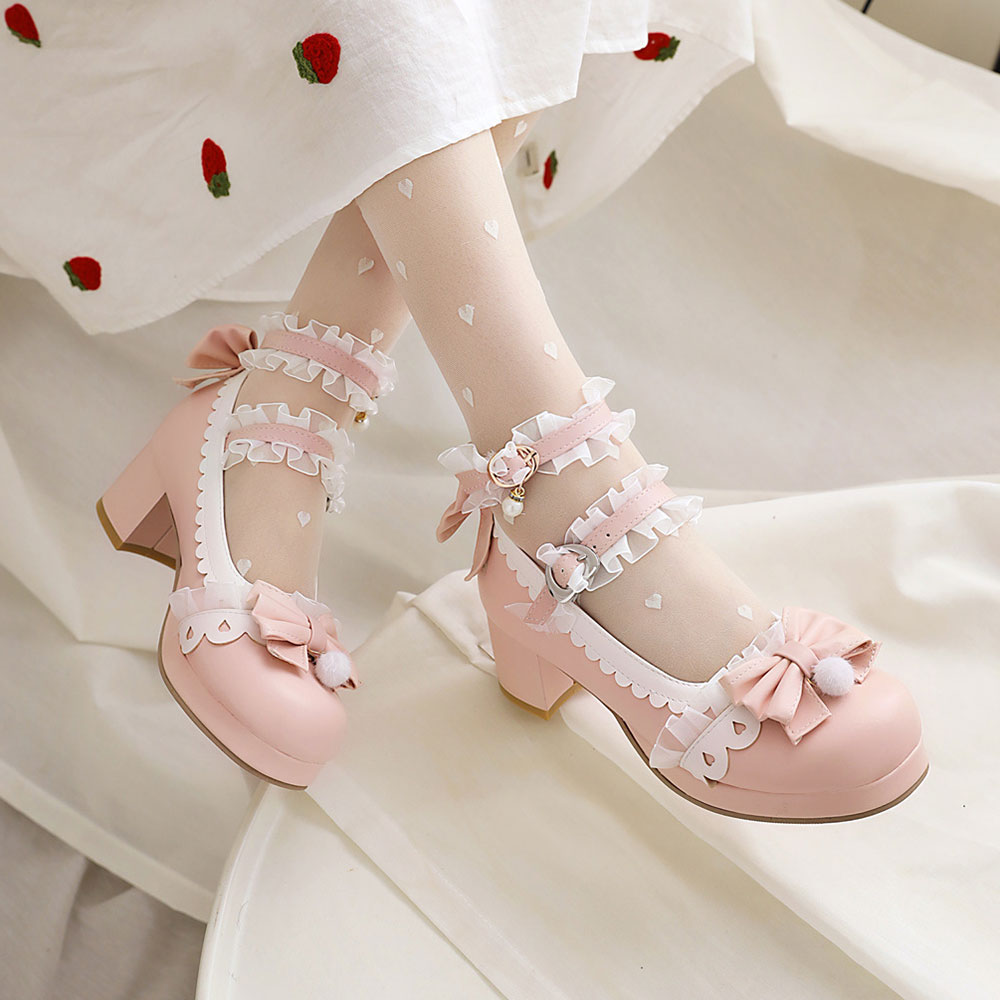 Lace Bow Princess Shoes SE23029
