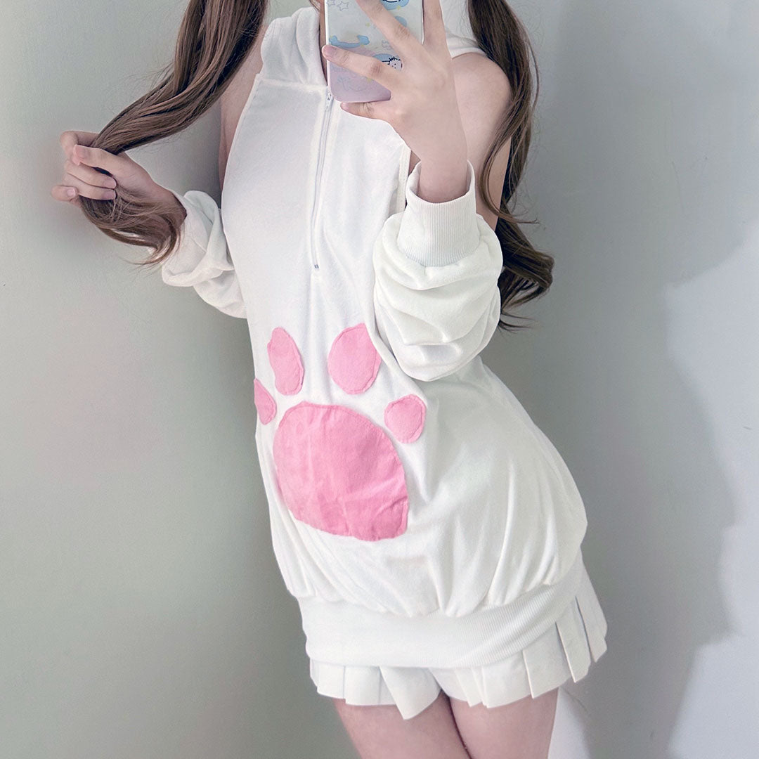 Pink Cat Claw Hoodie SE23163