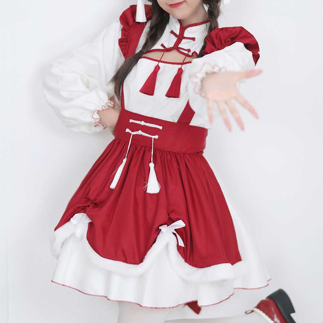 Tassel Bow Maid Dress SE23042